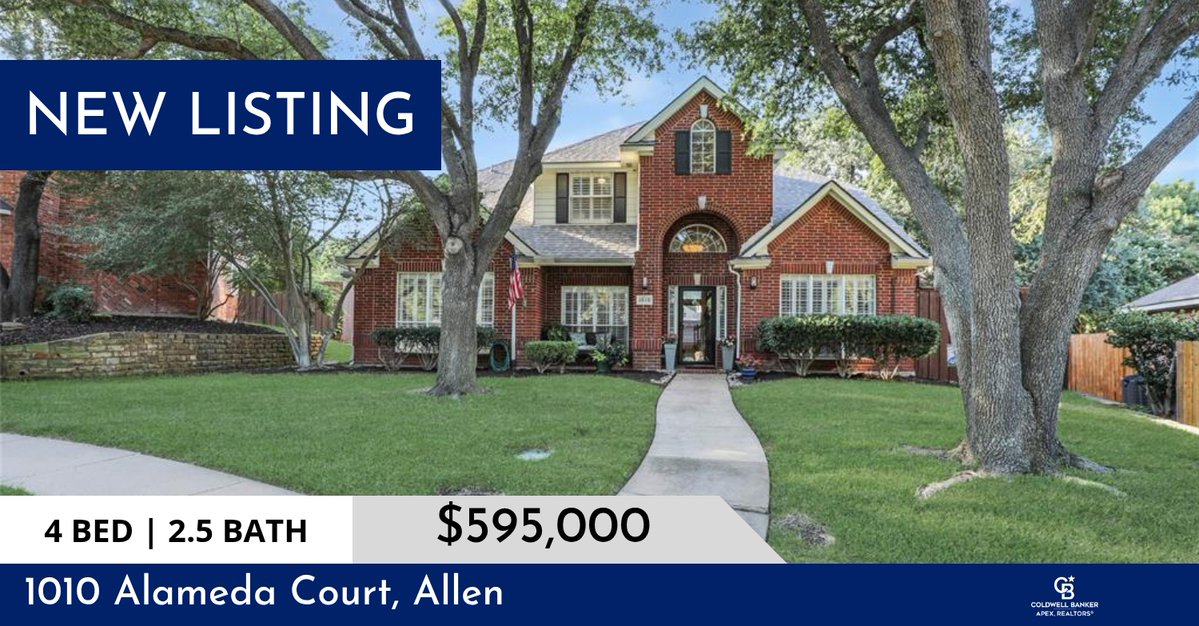 AmyClements5's tweet image. 📍 New Listing 📍 Take a look at this fantastic new property that just hit the market located at 1010 Alameda Court in Allen. Reach out here or at (214) 763-0571 for more information!

Listed by Ron Hunt

Amy Clements
Coldwell Bank... aclements.cbapex.com/showcase/1010-…