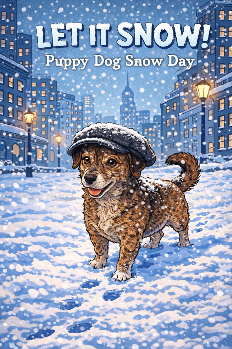Reporter hat on standby. NYC snow storm incoming and I’ll be reviewing it like a true local with attitude, a warm bagel, and one eye on the nearest bodega door. Frankle is on assignment. #NYCStormWatch #FrankleOnAssignment #PuppyDogSnowDay #NewYorkInWinter #StormReporterDog