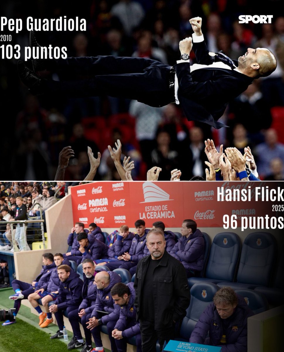 forcabarca_ar's tweet image. SPORT | برشلونة مع فليك حقق 96 نقطة بالدوري في عام 2025، ثاني أعلى رقم للفريق في تاريخه بعد عام 2010 مع بيب غوارديولا (103) 🔝