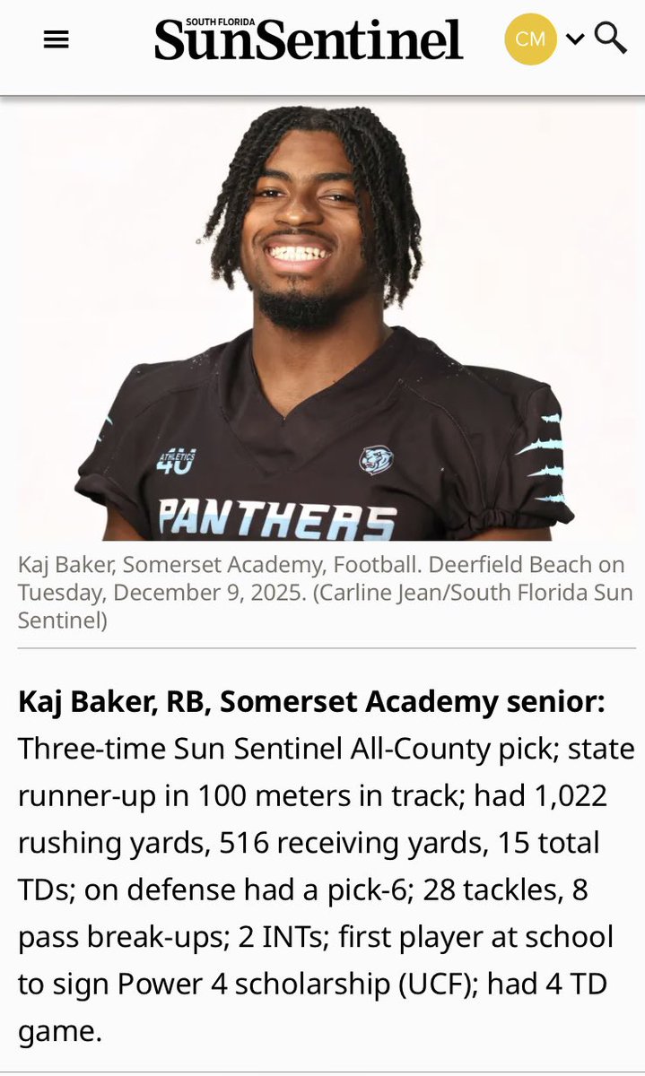 NitroKaj's tweet image. Another Blessing! Sun Sentinel 1st Team