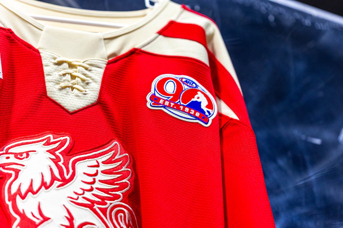 griffinshockey's tweet image. Vintage vibe on the ice tomorrow. 🏒🔥
