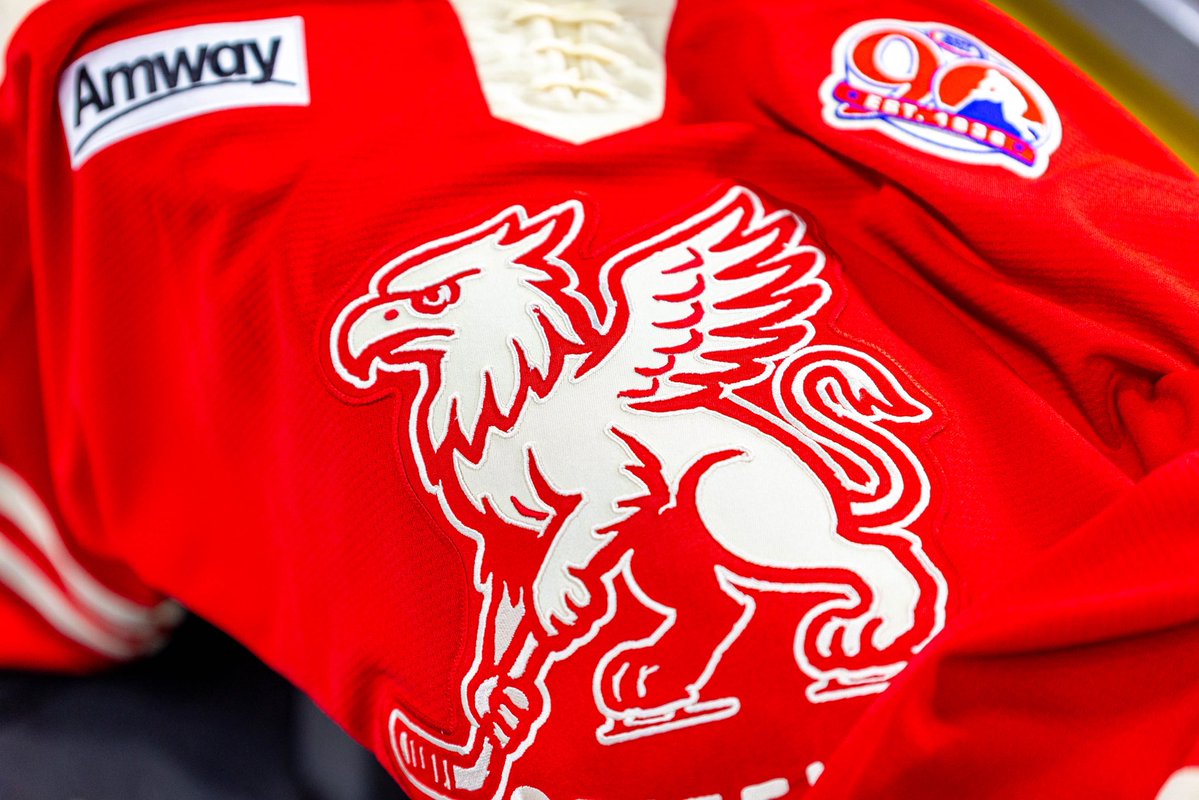 griffinshockey's tweet image. Vintage vibe on the ice tomorrow. 🏒🔥