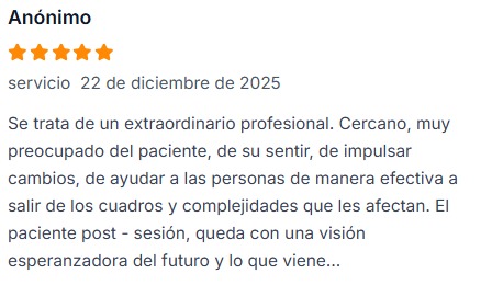 JulioLetelierM's tweet photo. Les dejo algunas evaluaciones de esta semana y que siguen invitando a quién lo necesite a atreverse con terapearse... ¡Se puede! Buen descanso y fin de semana, ya llega el fin de año.

https://t.co/bb8B4EP3zS

#JulioLetelierMonge 
#Findeaño
#Sepuede https://t.co/RRB7PmAHCF