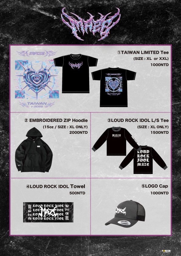 👕- TAIWAN MERCH -👕 🔸チェキ券 Price：NTD 500 🔹TAIWAN LIMITED