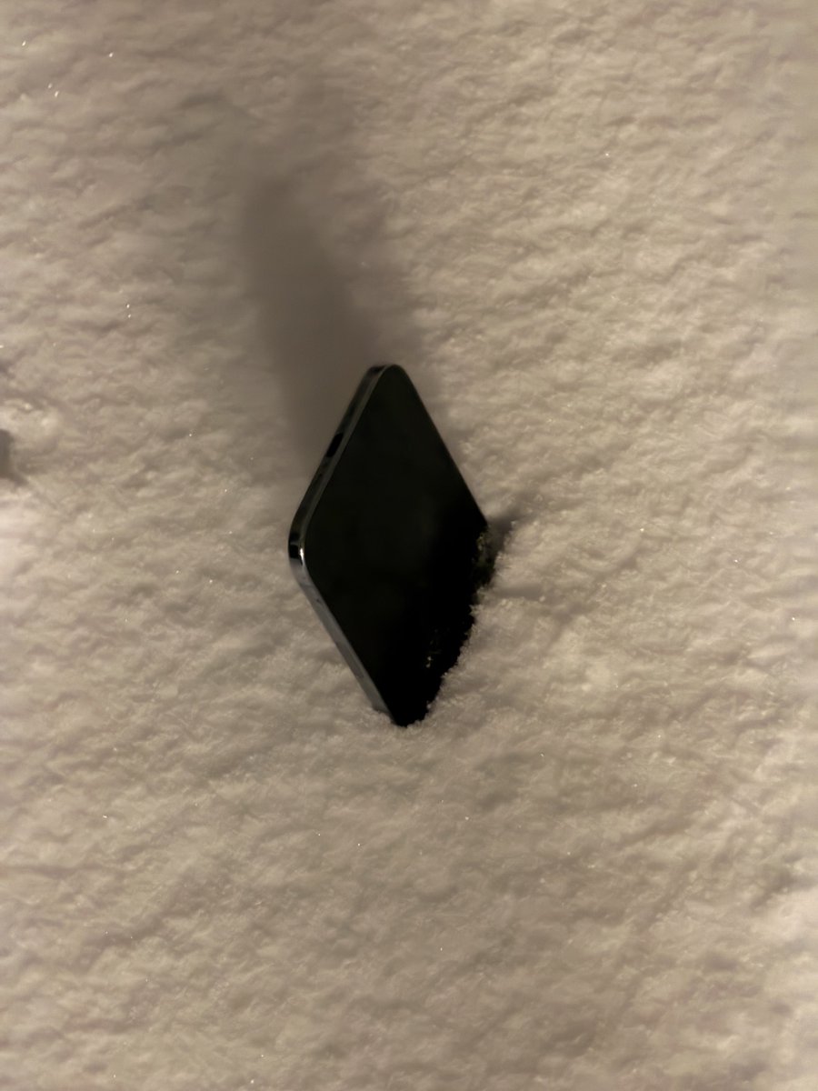 mweinbach's tweet image. So far we’re at about half an iPhone Air worth of snow