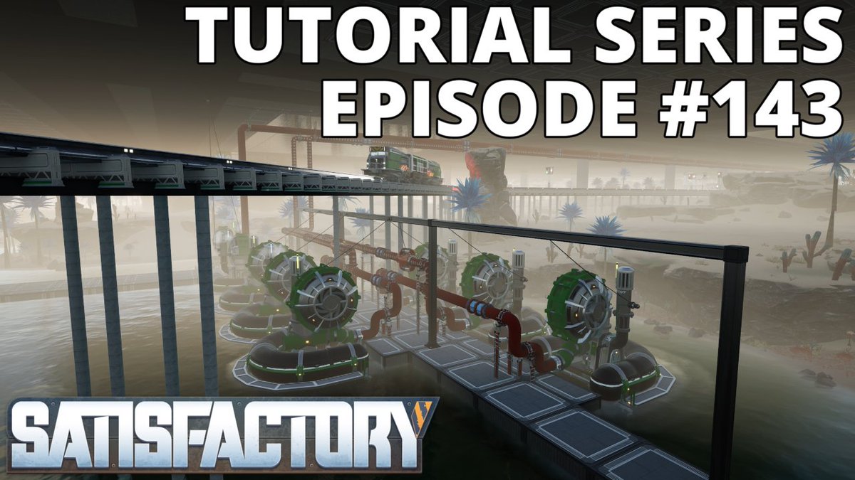 Work starts on the Aluminum Solution &amp; Scrap for the Battery and Aluminum Casing in Episode 143, along with piping in the Water for Aluminum Solution. Come check it out over here on YouTube: youtu.be/v9dMHxjcnOs #Satisfactory <a href="/SatisfactoryAF/">Satisfactory</a>