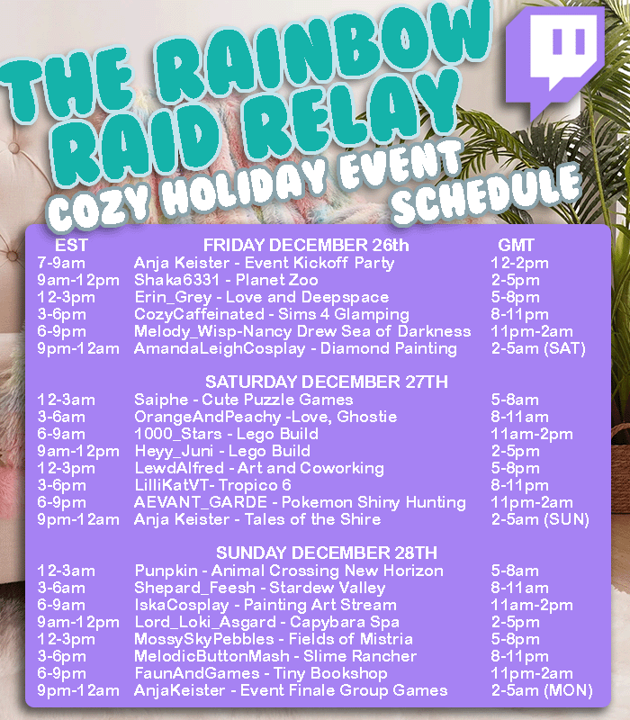 We are about to raid into <a href="/HisMajesty/">Eight Legs of Sin🌈</a>  streaming some art from his game <a href="/LoveandExorcism/">Love & Exorcism</a>  from 12-3pm EST twitch.tv/lewdalfred
After Lewd Alfred we raid into <a href="/Lilli_KatVT/">Lilli Kat</a>  playing Tropico 6 from 3-6pm EST
twitch.tv/lillikat