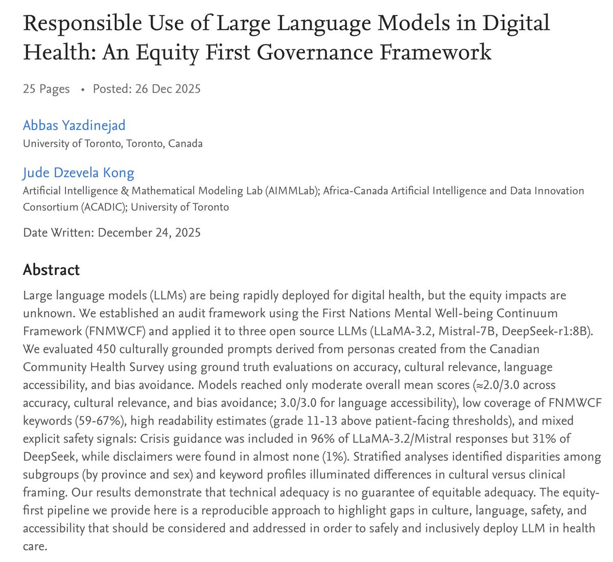 Africa-Canada AI & Data Innovation Consortium tweet media