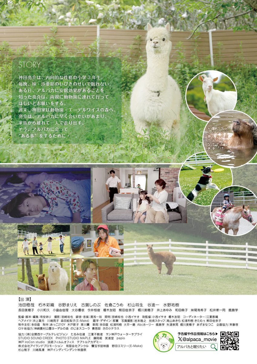 【出演作品上映】

#ラピススマイル映画祭　今日と明日開催

3作品に出演
『追い詰められた野獣』
12月28日（日）11:20〜

『アルパカと眠りたい』
12月28日（日）15:30〜

『キッチンオブドラゴン 風の天龍炒飯』
12月28日（日）17:00〜
会場でお会いしましょう😊
詳細👇
lapis-ff.com