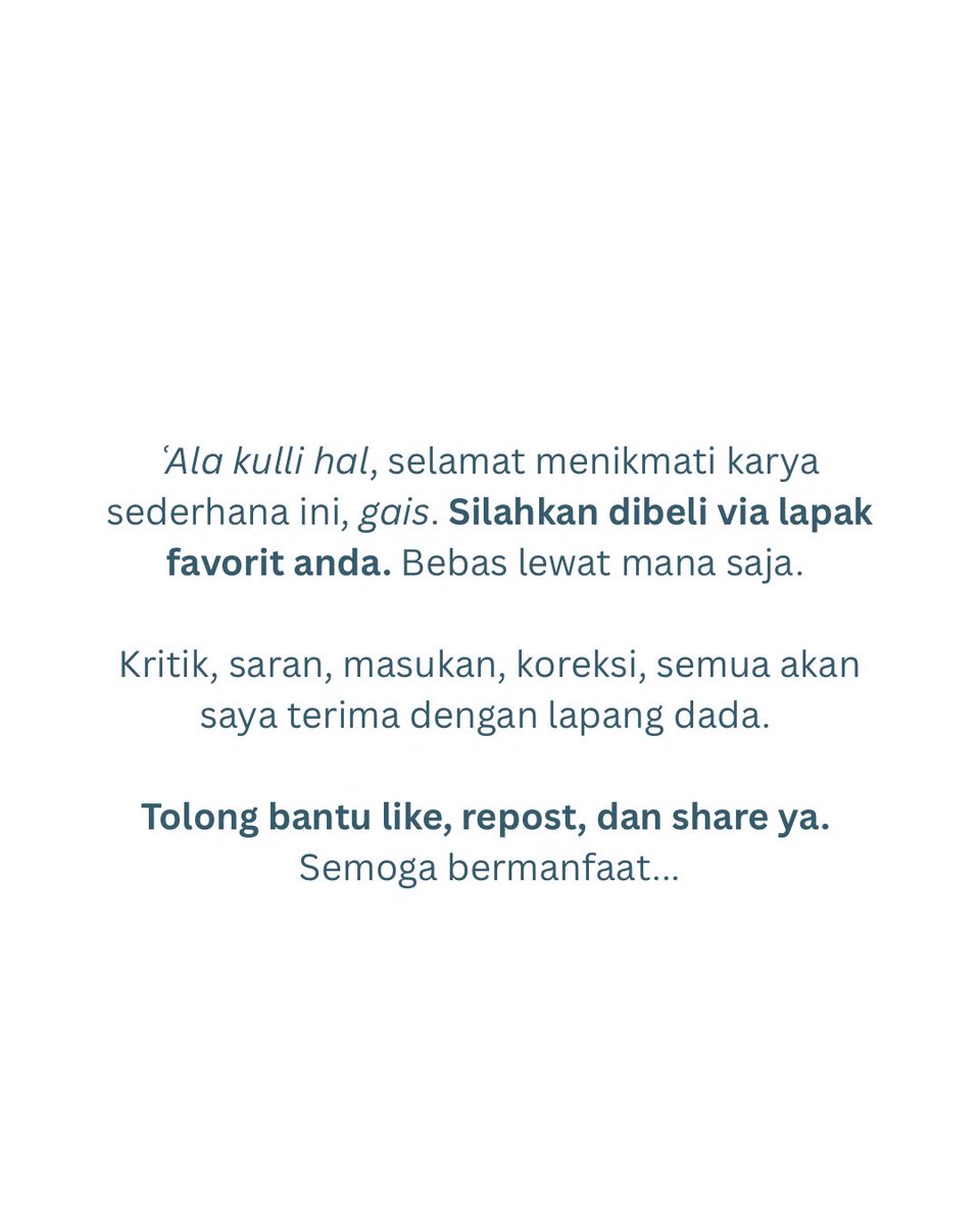 msbasayif_la's tweet photo. Sedikit testimoni dari Dr. Fahruddin Faiz. 

ʿAla kulli hal, selamat menikmati karya sederhana ini. Harapan saya tidak muluk-muluk; semoga buku ini mencerahkan, menginspirasi, dan bermanfaat bagi para pembaca. https://t.co/WqA0BMIxe4