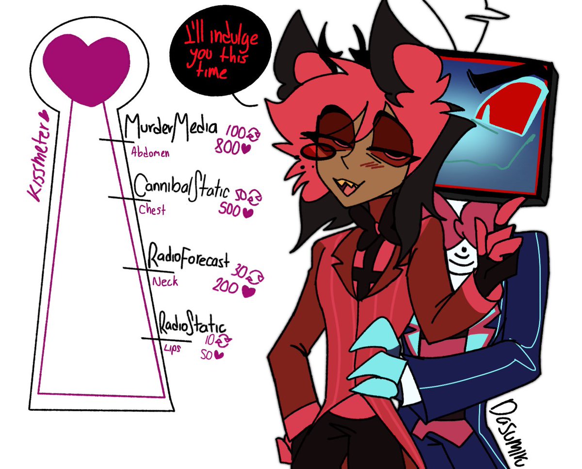 dasumiru's tweet image. Every flavor of #RadioStatic #HazbinHotel