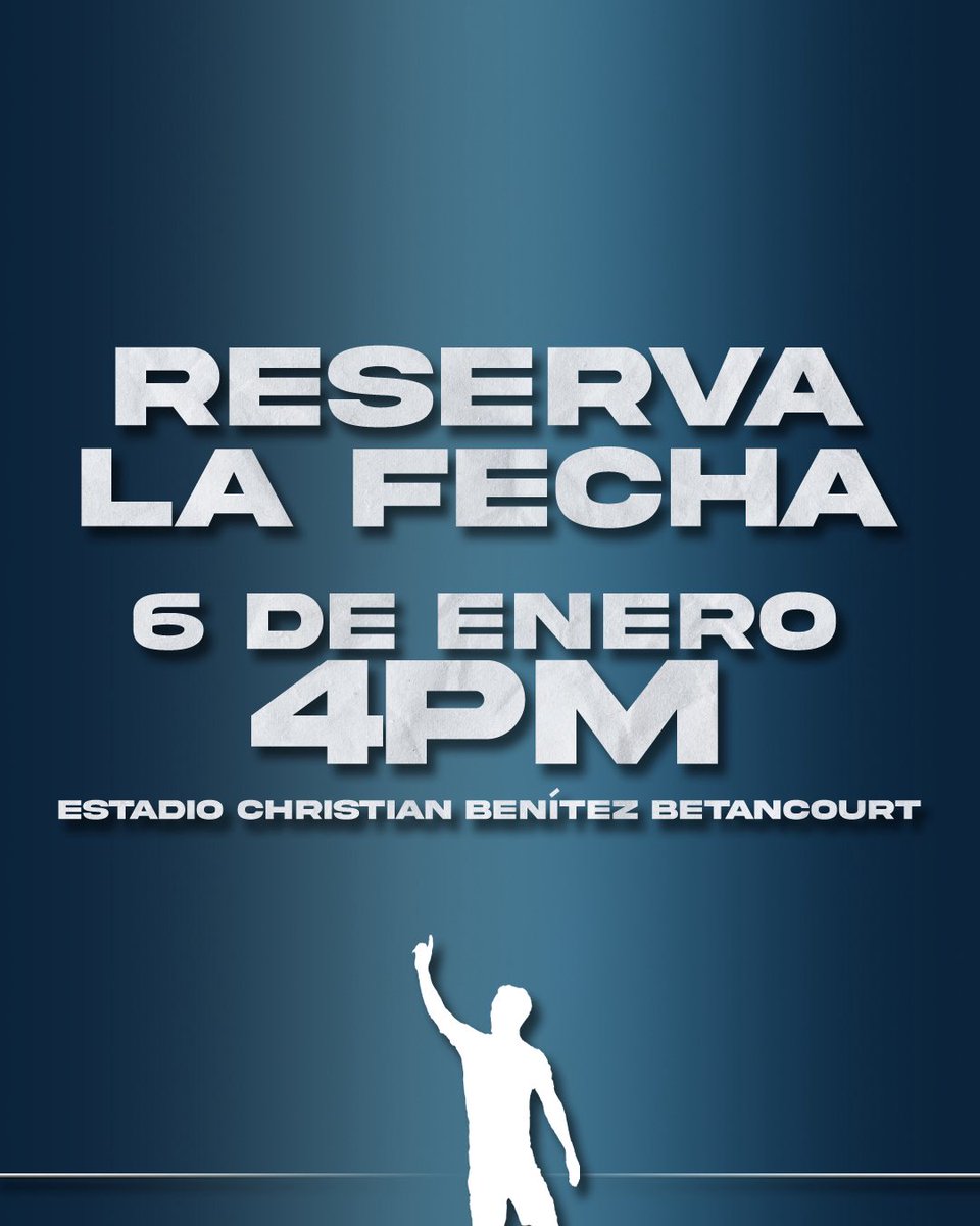 YA HAY FECHA PARA LA PRESENTACIÓN DEL KITU🔵⚪️ 

Guayaquil City dio a conocer que el próximo martes 6 de enero se realizará la presentación oficial de Damian "El Kitu" Díaz. 

El evento será en el estadio Christian Benítez Betancurt a partir de las 16h00.
