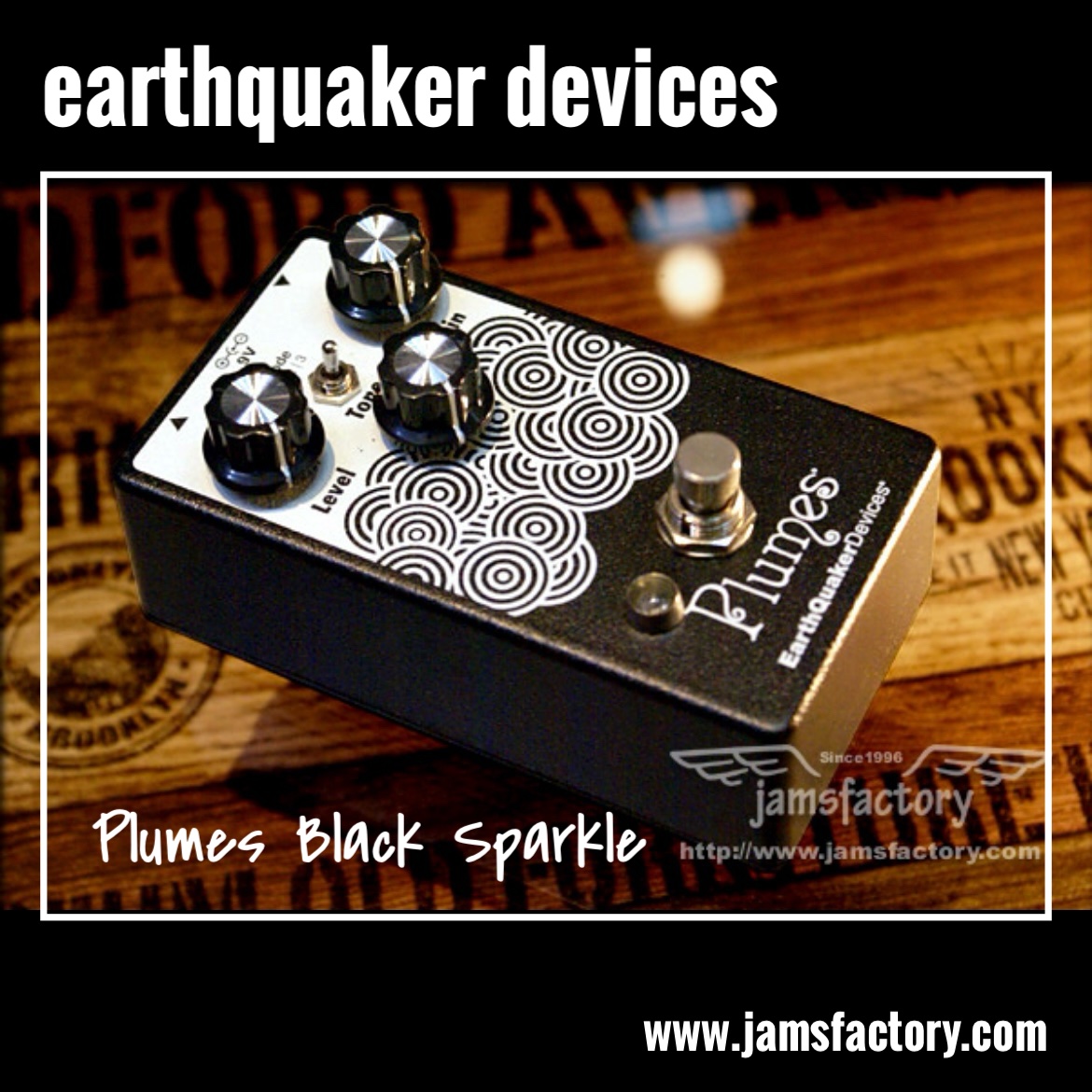 🎸USED NEW LINE UP✨ ✳earthquaker devices Plumes Black Sparkle