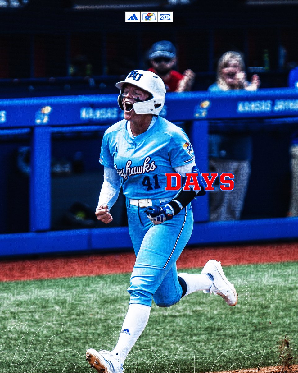 KUSoftball's tweet image. 41 days until first pitch 🙂‍↕️

#RockChalk