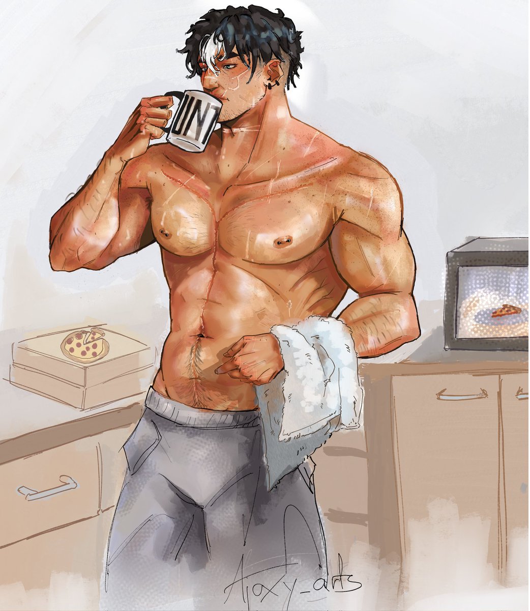 Ajaxy_arts's tweet photo. Water break after a workout 🤭 #jasontodd #RedHood https://t.co/EjyCSd5BEa