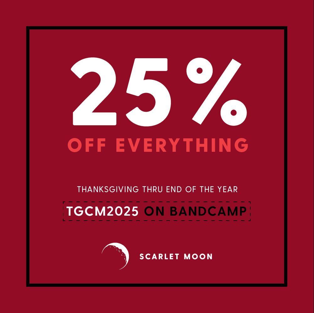 scarletmoon_'s tweet image. We hope you are having a wonderful holiday. Our 25% everything sale continues through January 1, and includes our entire Bandcamp catalog including our Sleep series, physicals, and more: scarletmoonrecords.bandcamp.com #gamemusic #vgm #HolidayDeals #ScarletMoon