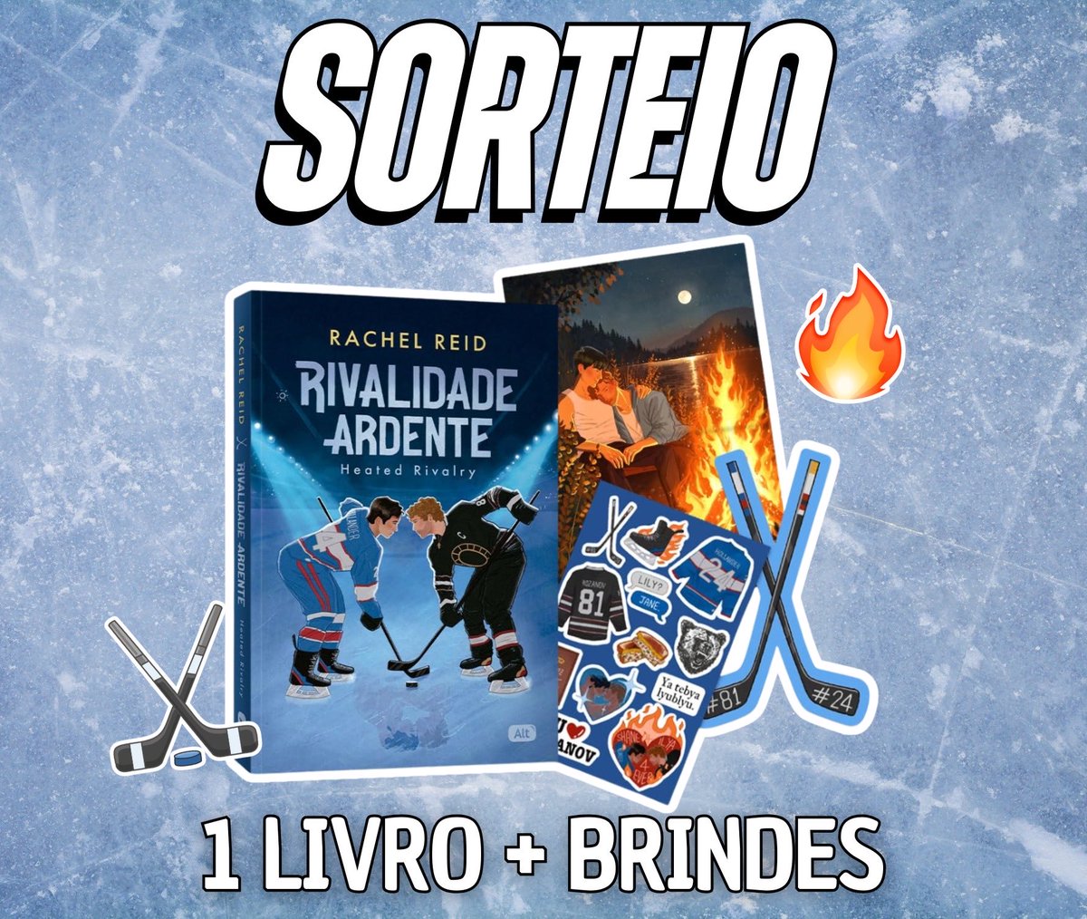 HeatedRivalryBR's tweet image. 🔥 ALERTA DE SORTEIO 🔥

🏒 Prêmio: 1 livro de Heated Rivalry em português + brindes!

Siga as regras:
➡️ Seguir @promohunters_ e @HeatedRivalryBR 
➡️ Repostar esse tweet

📅 Resultado: 10/01.

Boa sorte e feliz Natal, Hollanovers. ❤️🎄