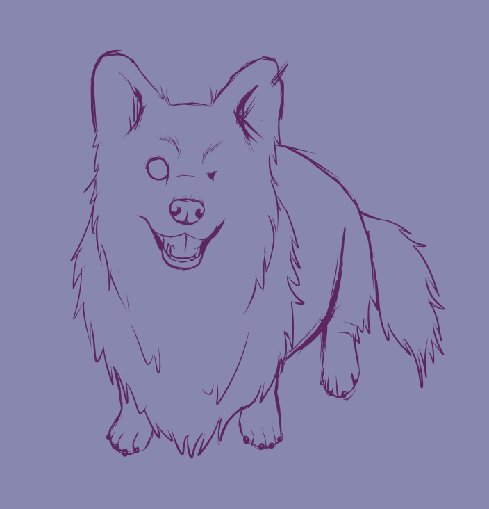 ArlarYvet's tweet photo. First version of a sketch i'm working on for myself.
I will work it out more next year.

I'm slow at the moment..

#sketch #art #corgi https://t.co/3llMyxLF2s