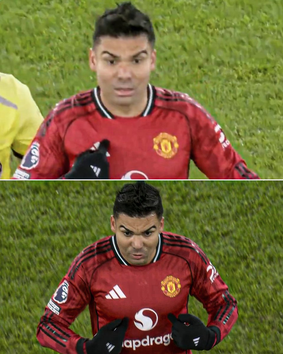 Casemiro's reaction to being subbed off against Newcastle 😅