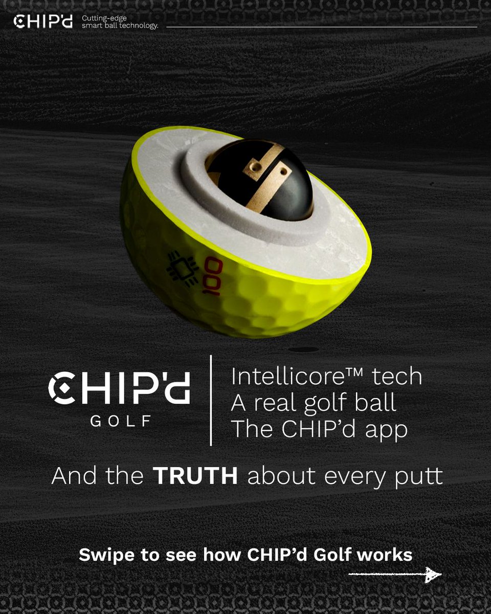 chipd_sports's tweet image. 𝗟𝗲𝘃𝗲𝗹 𝘂𝗽 𝘆𝗼𝘂𝗿 𝗽𝘂𝘁𝘁𝗶𝗻𝗴 𝗽𝗲𝗿𝗳𝗼𝗿𝗺𝗮𝗻𝗰𝗲.

CHIP’d Golf brings launch-monitor-level insight to the putting green for the first time. Catch our product debut at the 2026 @pgagolfshows in Orlando! 

#CHIPdSports