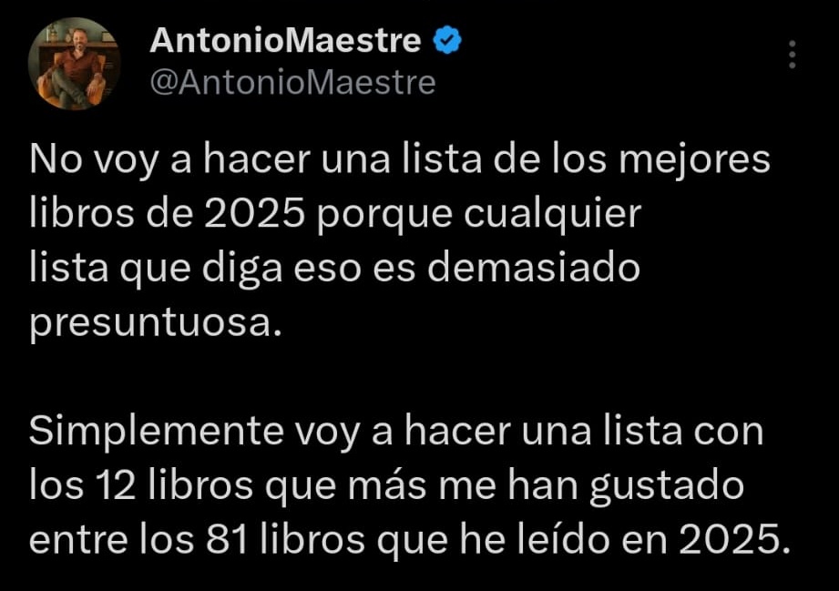 Recomendar lecturas, maravilloso.

Decir que te has leído 81 libros es querer que la gente sepa que te has leído 81 libros.

Además, ¿hay algo más paleto que ir contando el número de libros que lees?