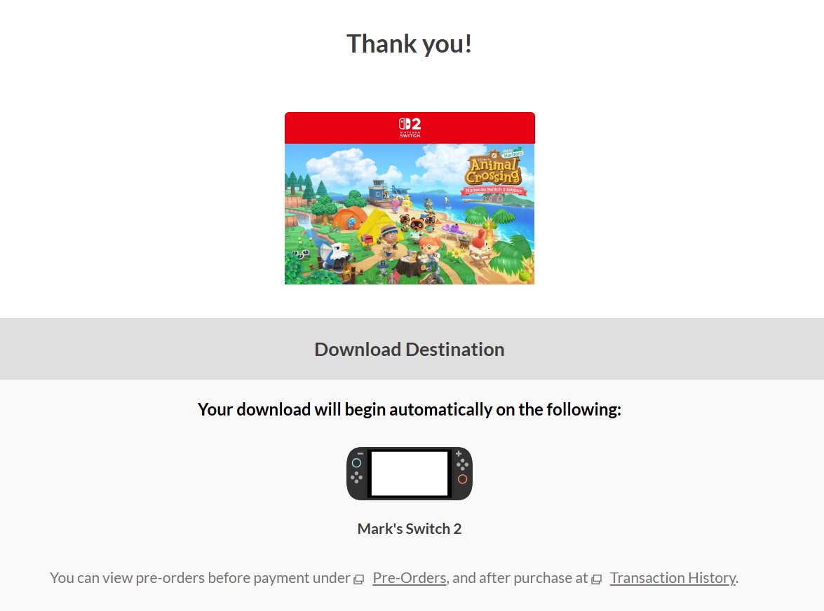 Pre-ordered because why not?

#ACNH