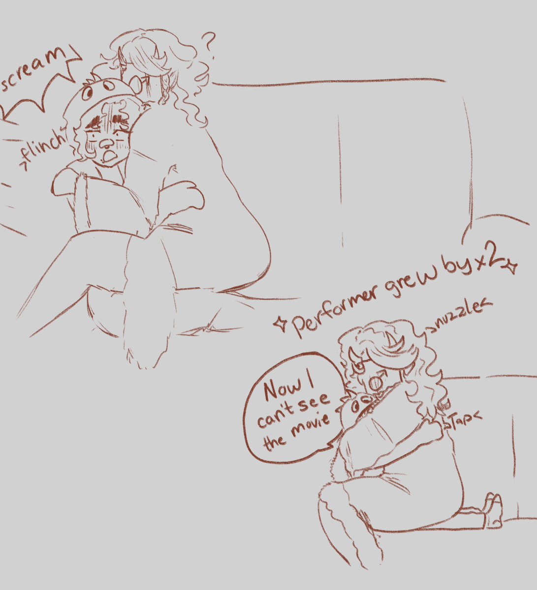 Performer didn't like seeing his mans scared lol
#ocart #ocs