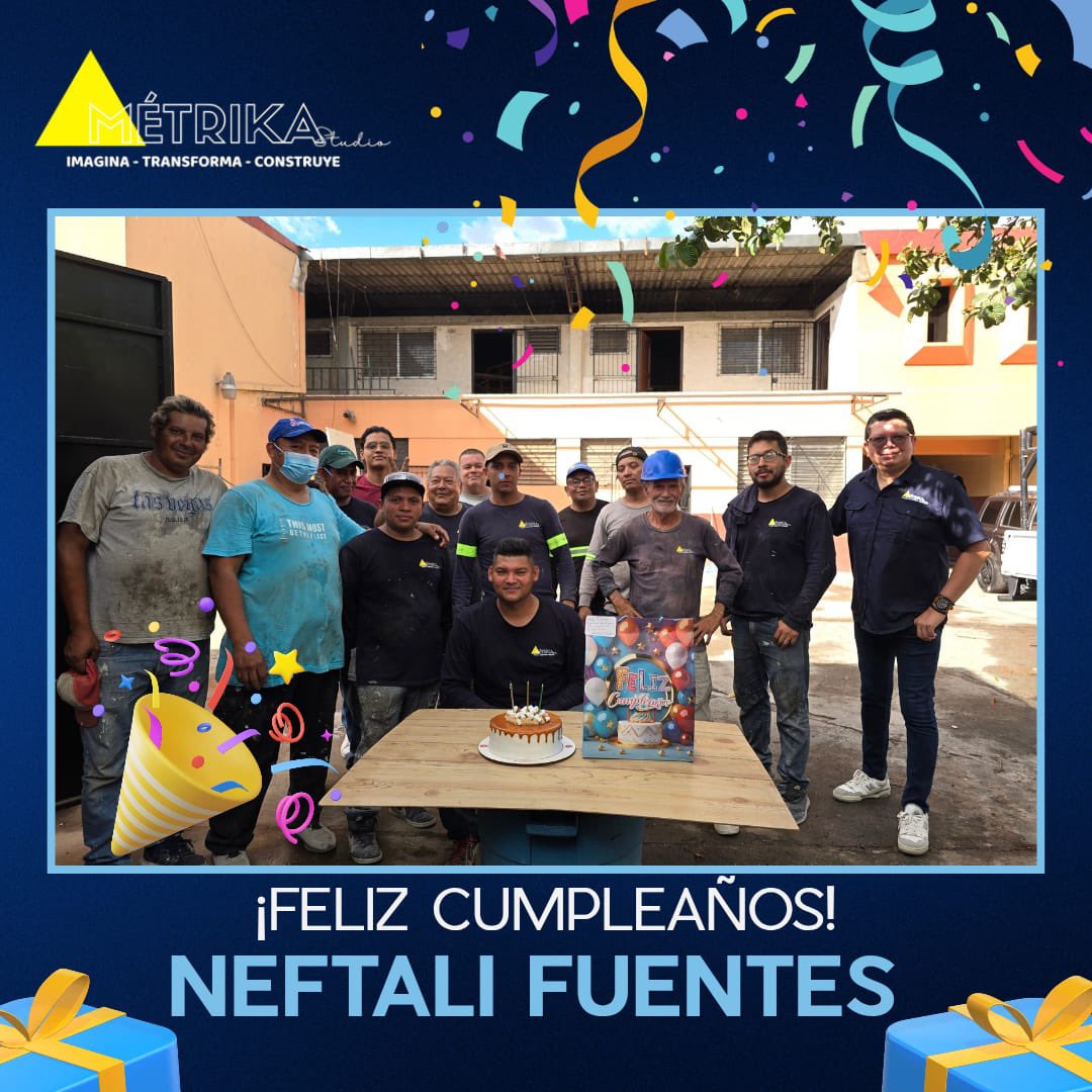 METRIKASV's tweet photo. Hoy celebramos algo muy especial 🎉
El cumpleaños de nuestro compañero y supervisor, a quien apreciamos mucho 🤗

Gracias por tu compromiso, liderazgo y la pasión que pones en cada proyecto.
Tu trabajo y apoyo constante marcan la diferencia y fortalecen a todo el equipo 🙌 https://t.co/2ycLzg5k5H