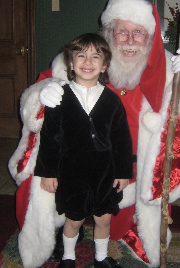 AdrienneMaloof's tweet photo. Taking it back to the sweetest Santa moment ever 🎅✨ My baby’s smile says it all! 🎄 #FBF #ThrowbackChristmas #FestiveFeels https://t.co/E9ENanLOxI