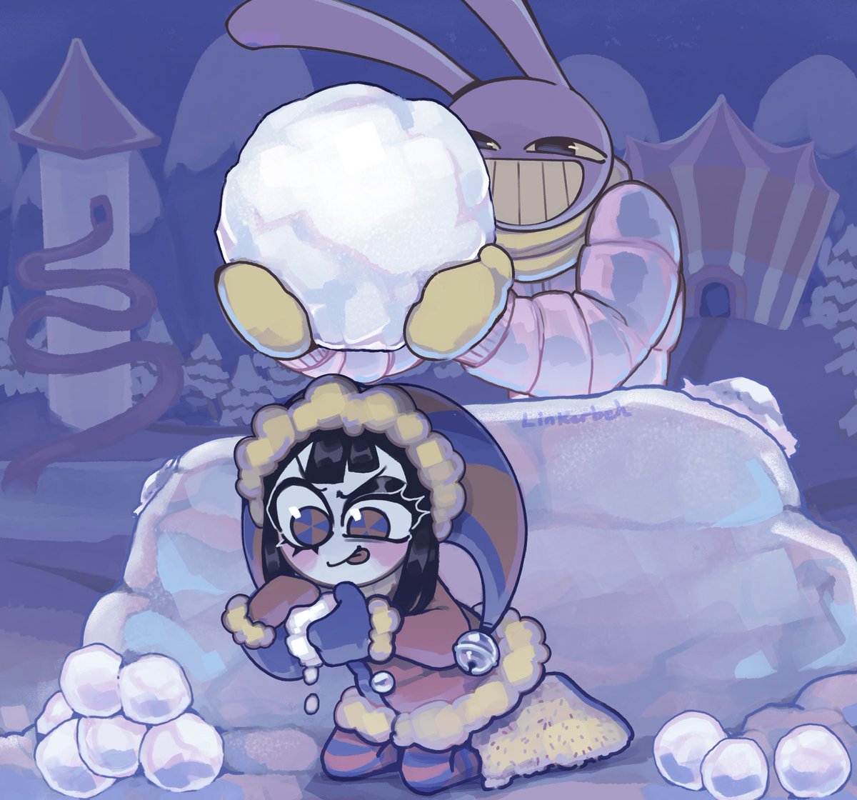 HAPPY HOLIDAYS ❄️🫶✨
#funnybunny #jaxpom #tadc #TheAmazingDigitalCircus #jax #pomni