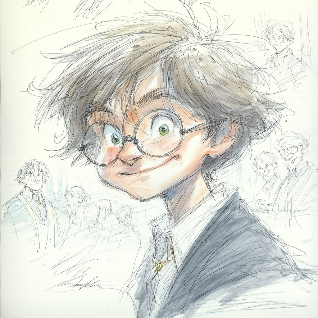 Cinematic sketch style sheet