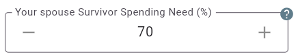 Merry Christmas and Happy Holidays!

We have a special gift for you to unwrap this season. By popular demand, MayRetire is taking its first step into Survivor Planning!

You can now: ✅ Set independent life spans for you and your spouse. ✅ Adjust the "Survivor Spending Need" to