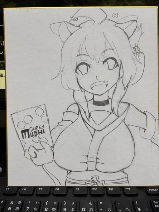 これから色塗ったりしますが、とりあえずこんな感じでカエデちゃん。 他に何人か百鬼夜行関係の子を描く予定ですのでお楽しみに!