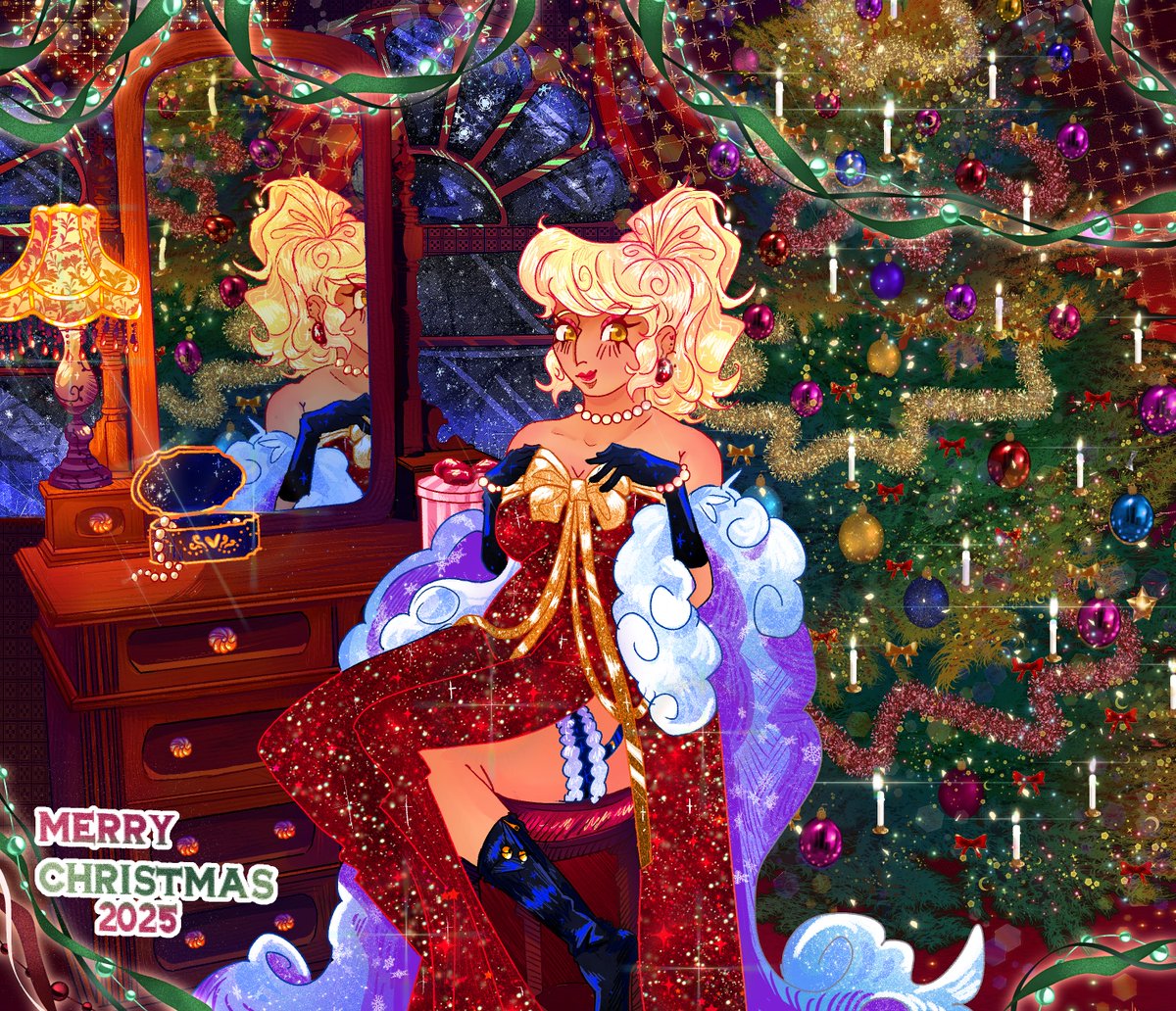 BuzzzBun's tweet photo. Drew @raccAttackreal's Snorkmaiden Gijinka for christmasss (～￣▽￣)～ https://t.co/pyg2VzLBKk