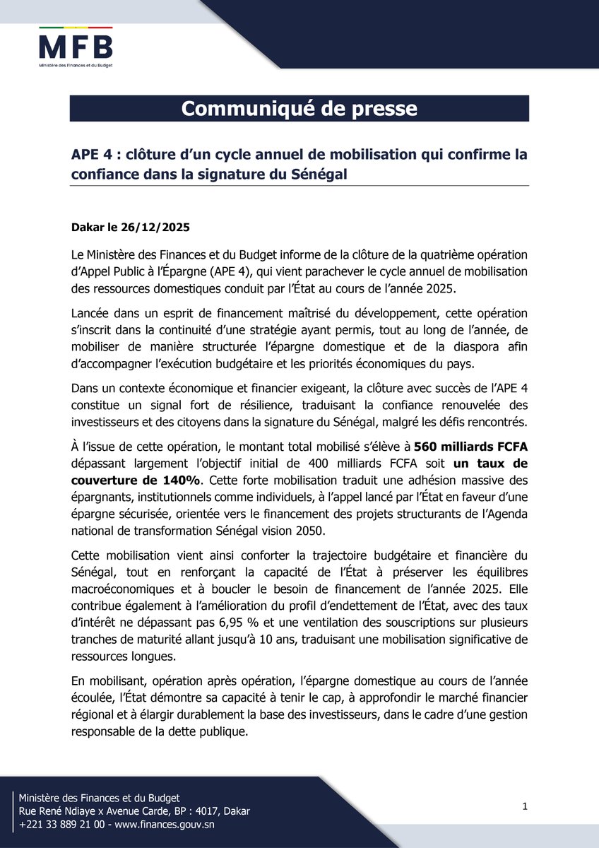 Ministère des Finances et du Budget tweet media