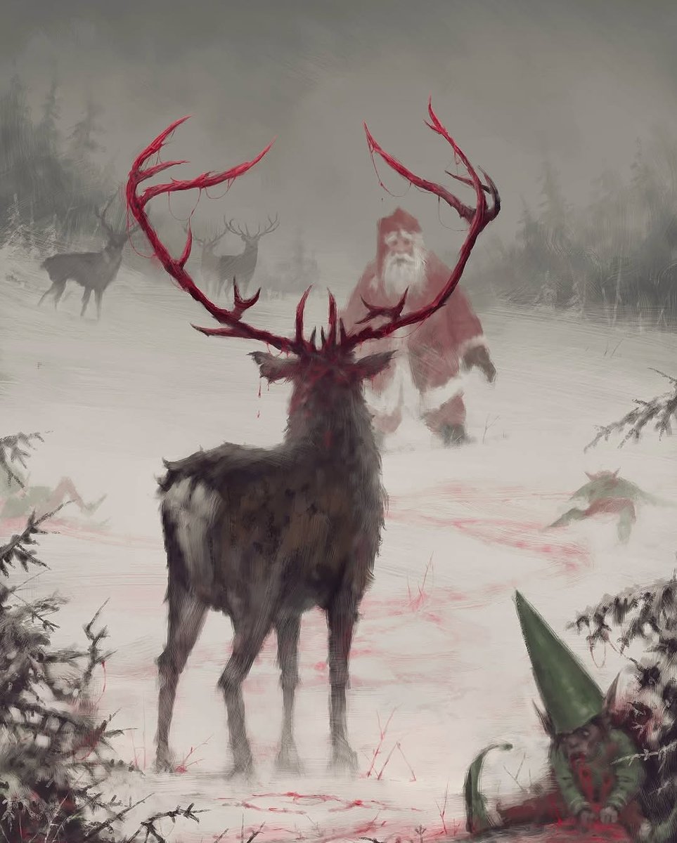 solisolsoli's tweet image. Bloody Christmas by Mr. Werewolf