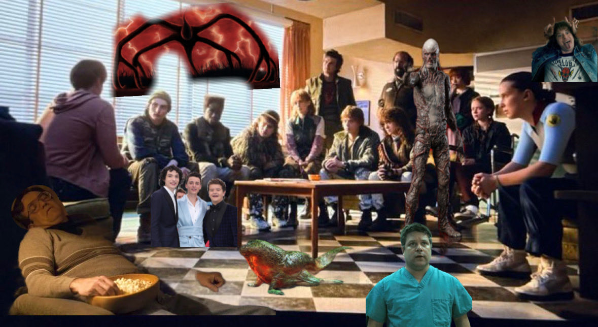 7Bylers's tweet image. Whole gang pulling up to the will byers coming out!!