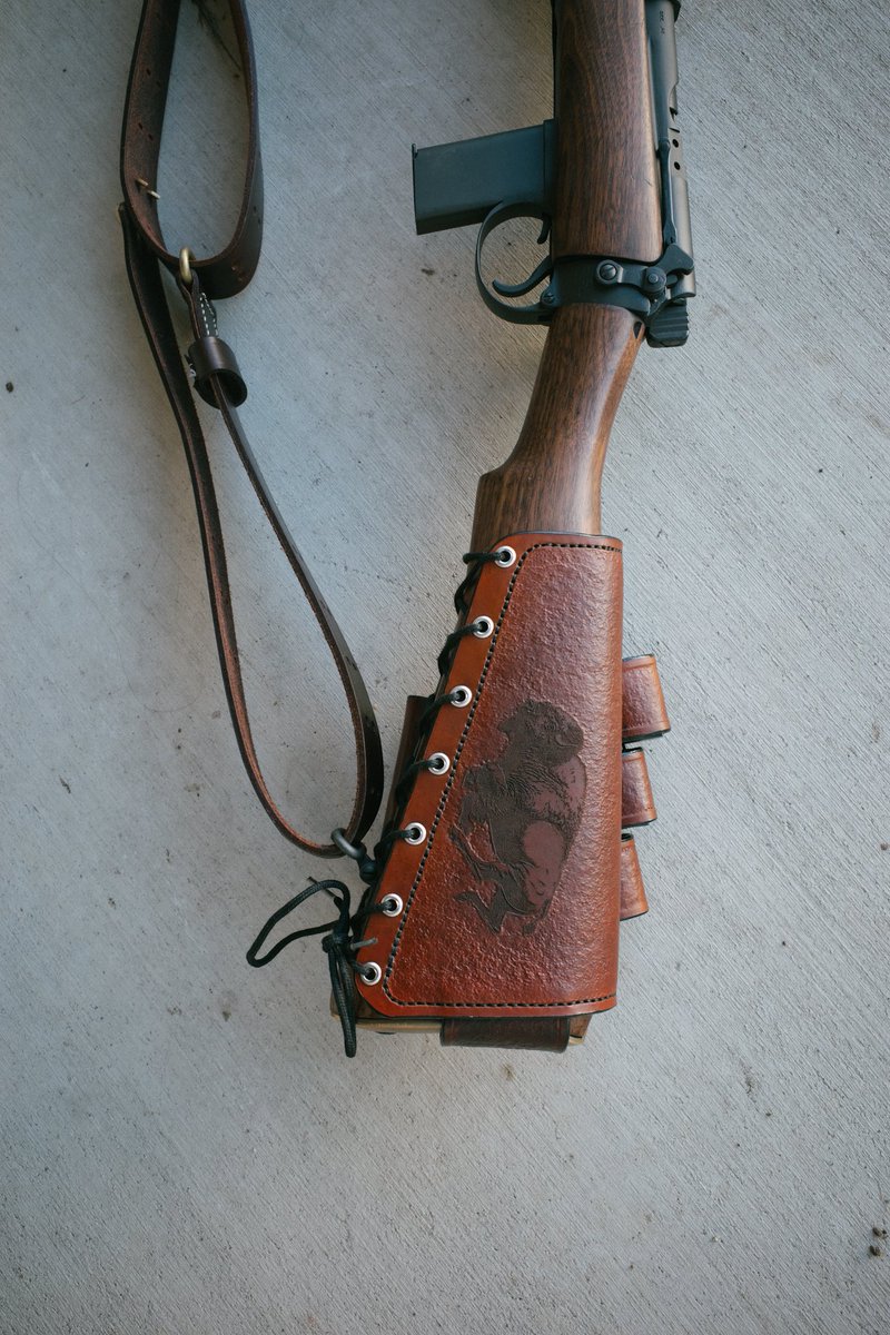 GarandThumb1's tweet image. Some De Lisle carbine with a custom IPS Leatherworks magazine pouch