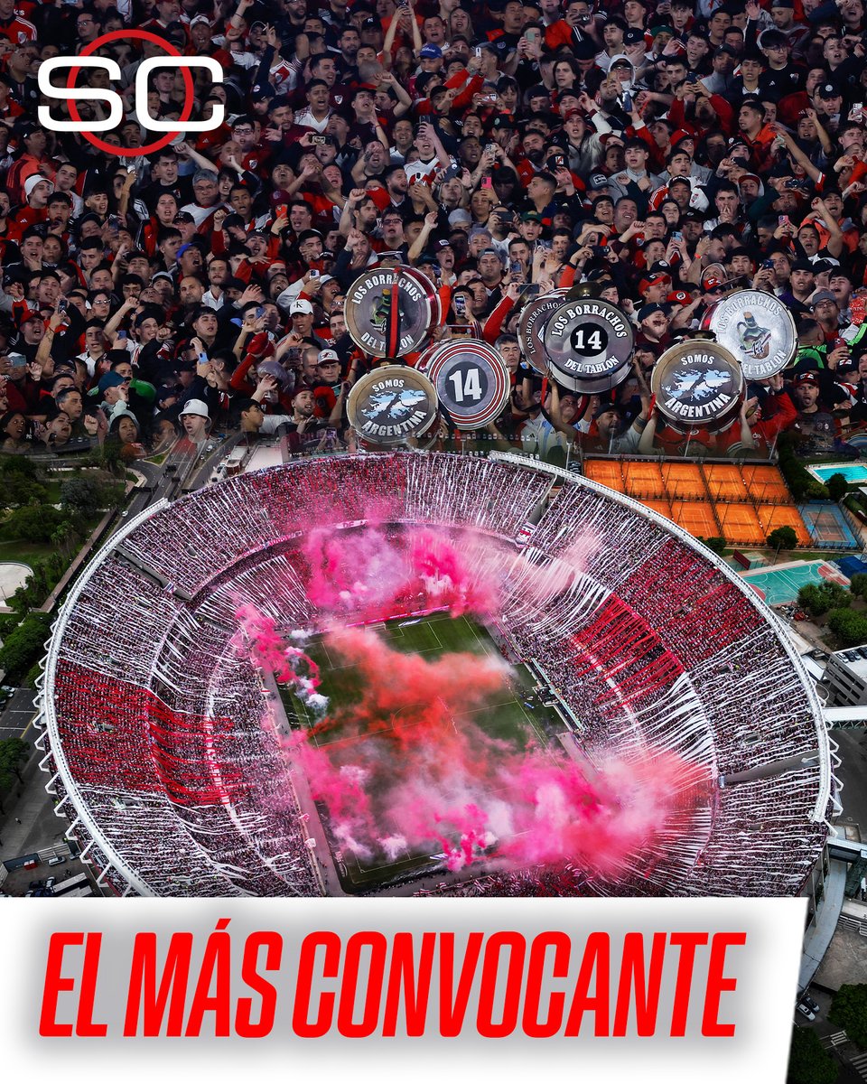 🔥 ¡RIVER VUELVE A SER EL CLUB MÁS CONVOCANTE DEL MUNDO!

😱 Por TERCER AÑO CONSECUTIVO, el Millonario fue el equipo que más hinchas convocó a lo largo del 2025

📈 Tuvo un promedio de 85.018 espectadores por partido y una asistencia total de 1.360.288

🇩🇪 ¿Quiénes completaron el