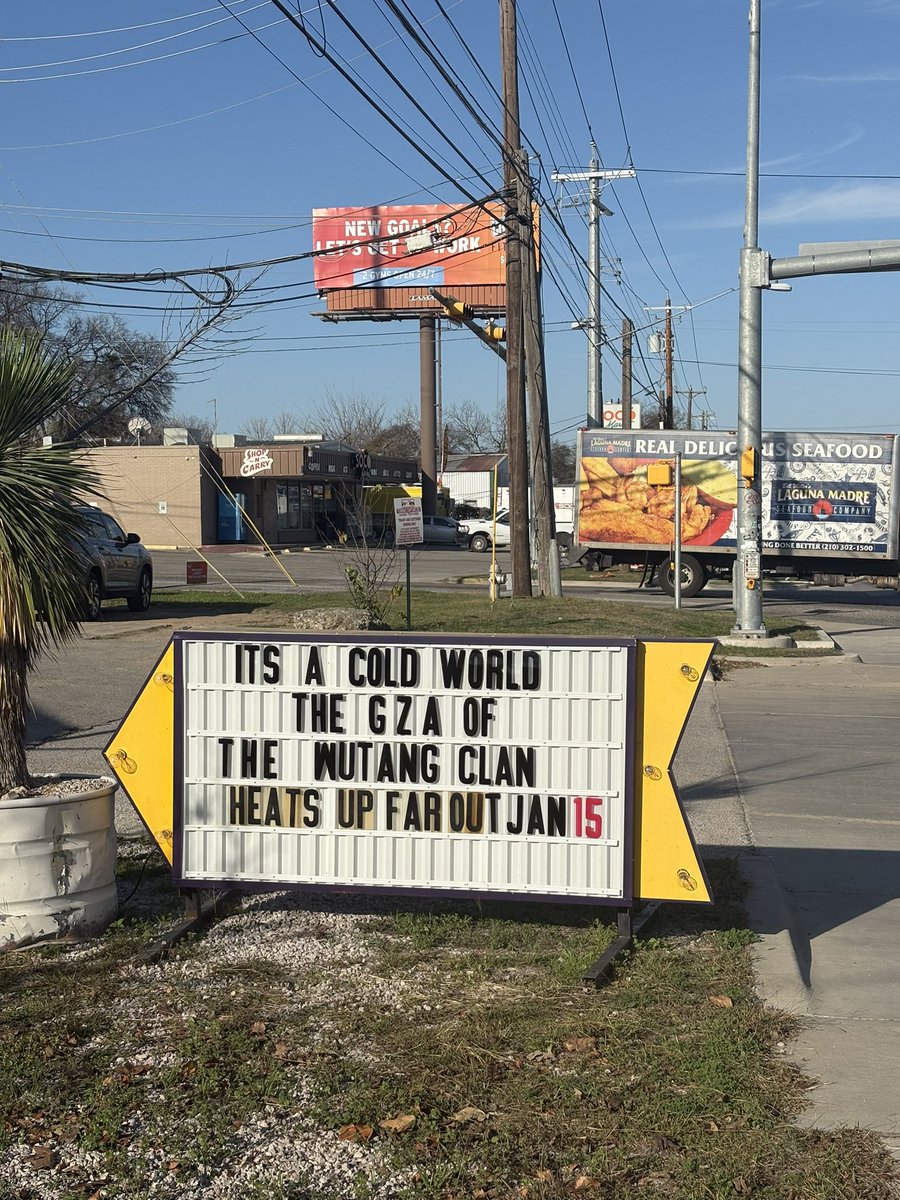 The fiends ain’t coming fast enough.
<a href="/TheRealGZA/">GZA</a> 
January 15th
Tickets: thefaroutaustin.com

<a href="/keepaustinweed/">KEEP AUSTIN WEED®</a> 
<a href="/TheFarOutLounge/">The Far Out Lounge</a>