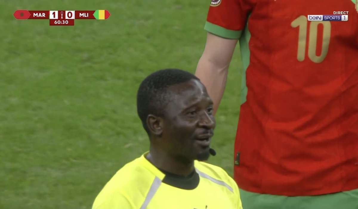 AllezLesLions's tweet image. 📸 Comment avez-vous trouvé l’arbitre camerounais Abdou Abdel Mefire lors de Maroc - Mali ? 🤔🇨🇲