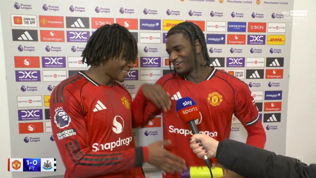 utdreport's tweet photo. Ayden Heaven on being awarded Sky Sports’ Man of the Match: “He [Dorgu] deserves it too” https://t.co/wyDTnHKtnG