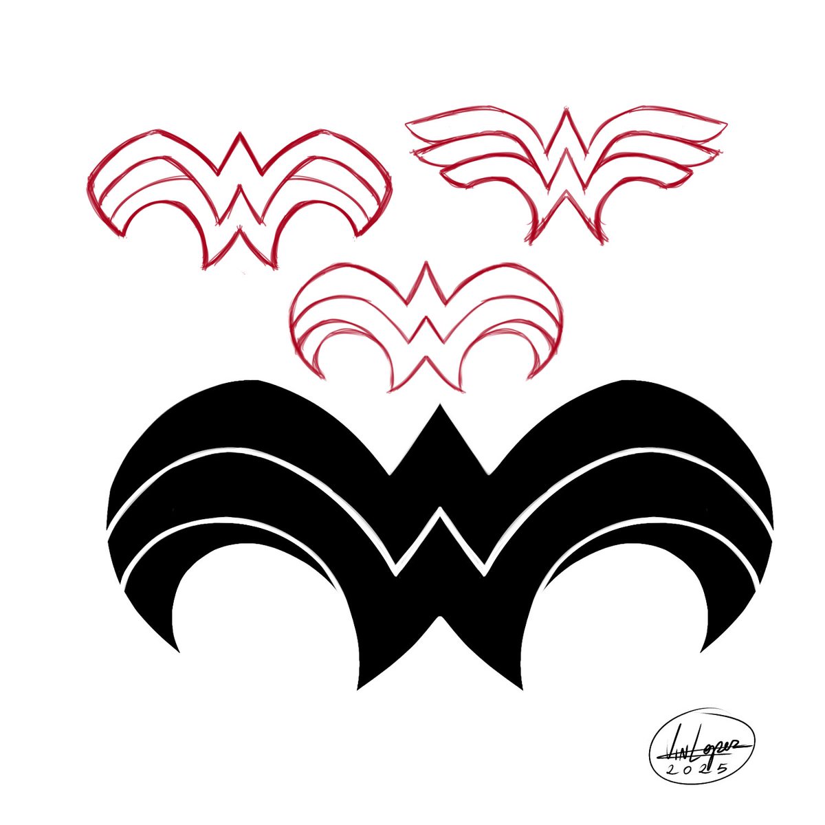 Wonder Woman's symbol, image size:1200x1200