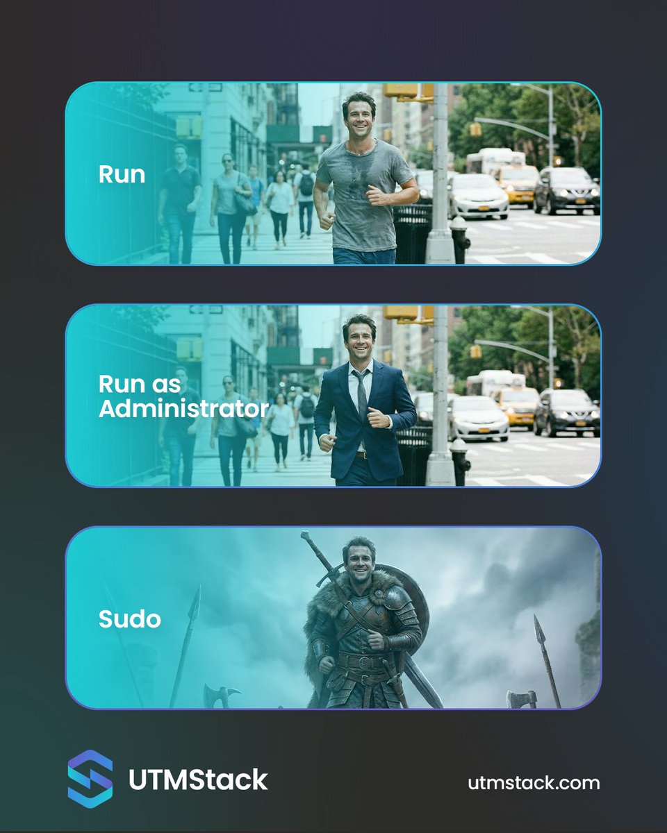StackUtm's tweet photo. Run as a Legend. #CyberSecurity #Sudo #UTMStack https://t.co/ywOUdOCXiO
