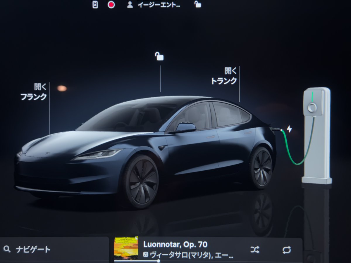 ☆テスラ☆チャデモ☆未使用☆送料無料☆ 先日のテスラのソフトウエア 2025.44.25 テスラ社純正である、スーパー