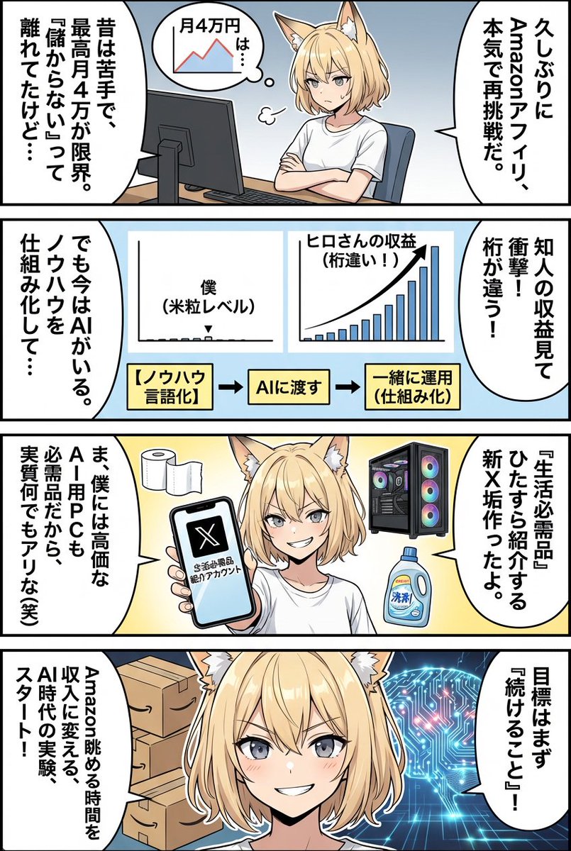 Amazonアフィリエイト、久しぶりに本気でやってみることにしました