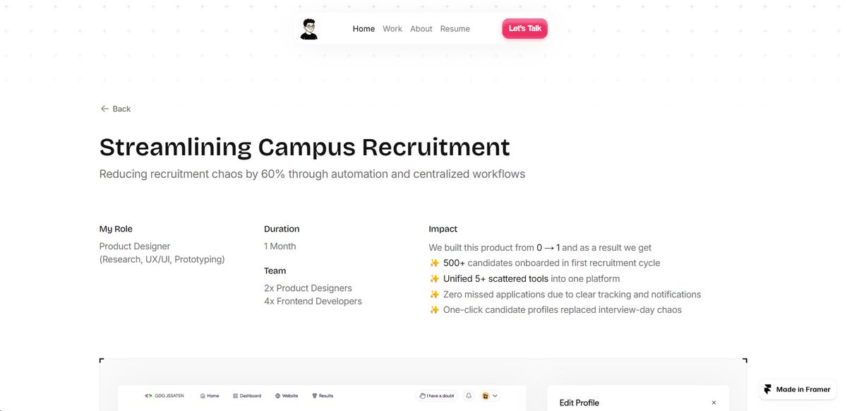 helloankurr's tweet photo. Portfolio Update : 
Just launched my first case study 

https://t.co/gP2oSNnSRF  

(Why does portfolio work always feel most interesting right before exams? 😅) https://t.co/kCMclCRV6t