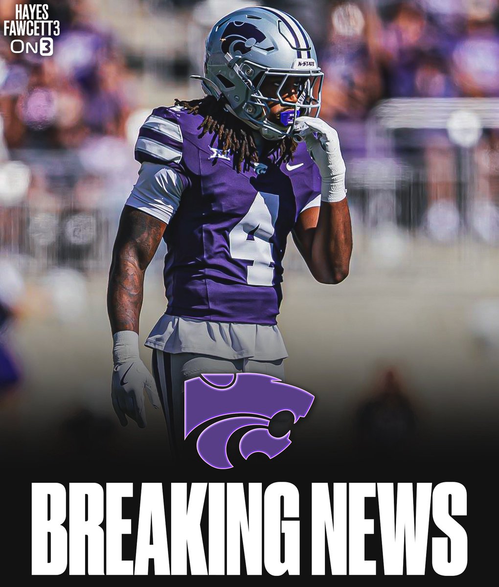 Hayesfawcett3's tweet photo. BREAKING: Kansas State Safety Daniel Cobbs plans to enter the @TransferPortal, @on3 has learned

This season he totaled 39 Tackles, 4 TFL, and 3 INT

Will have 1 year of eligibility left

He’s repped by @nick__wisinski of @3strandsports 

https://t.co/RlUbB6Fk7q https://t.co/dFtxGAEKg0