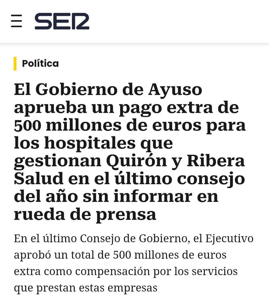 Si Ayuso fuera Pedro Sánchez y la que trapichea con Quirón se llamará Begoña Gómez...
Ambos estarían en la cárcel...
Que no se te olvide..