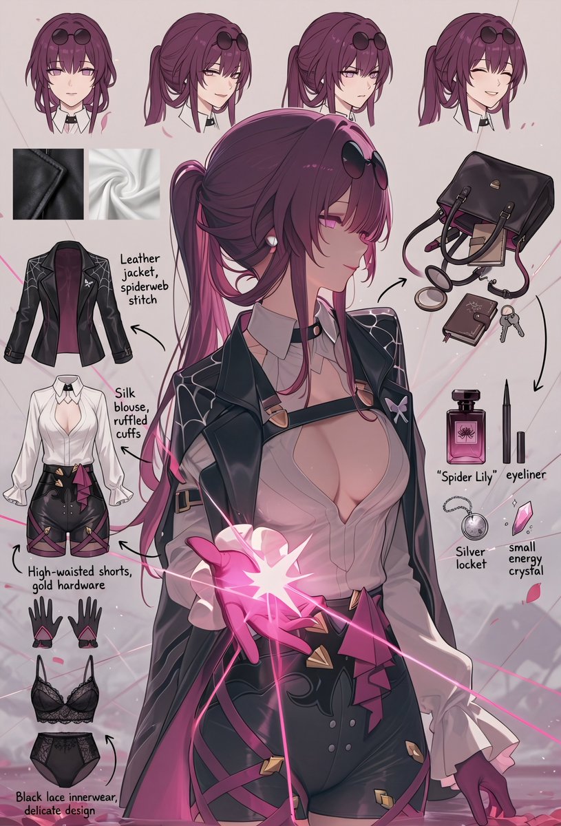 Kafka カフカ Outfit Detailer #HonkaiStarRail #スターレイル